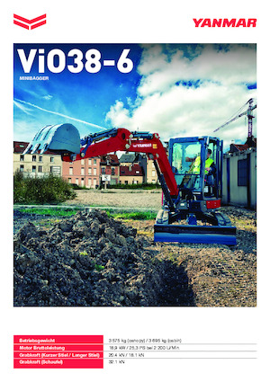 Miniexcavadoras Yanmar ViO38-6 