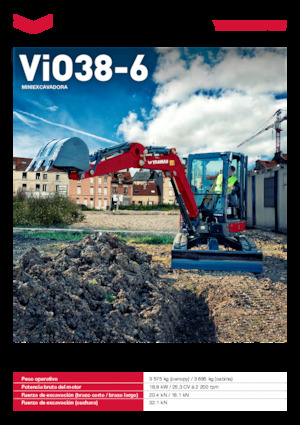 Miniexcavadoras Yanmar ViO38-6 