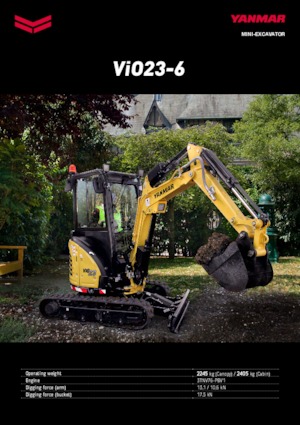 Miniexcavadoras Yanmar ViO23-6