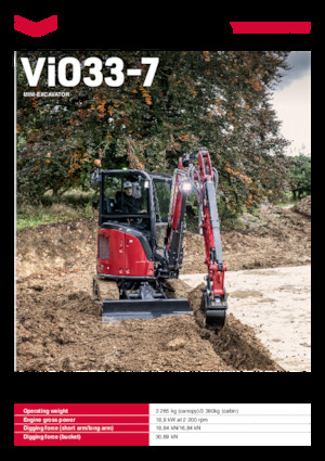 Miniexcavadoras Yanmar ViO33-7