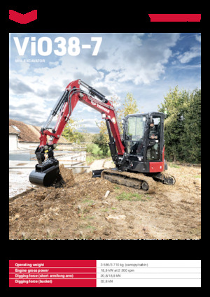 Miniexcavadoras Yanmar ViO38-7