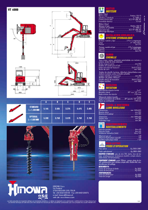 Miniexcavadoras Hinowa VT 4000