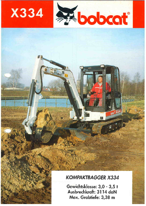 Miniexcavadoras Bobcat X 334