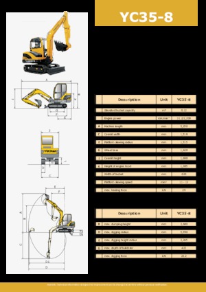 Miniexcavadoras Yuchai YC35-8