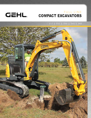 Miniexcavadoras Gehl Z27