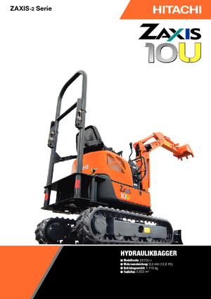 Miniexcavadoras Hitachi ZX10U-2