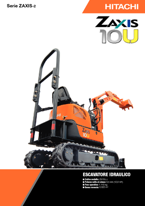 Miniexcavadoras Hitachi ZX10U-2