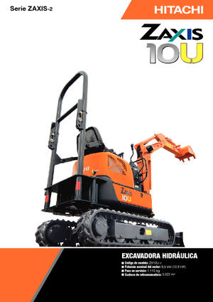 Miniexcavadoras Hitachi ZX10U-2