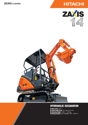 Miniexcavadoras Hitachi ZX 14-3