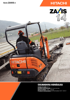 Miniexcavadoras Hitachi ZX 14-3