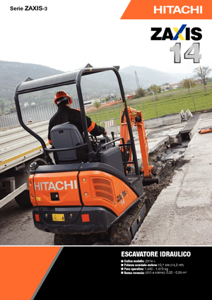 Miniexcavadoras Hitachi ZX 14-3