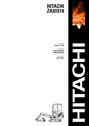 Miniexcavadoras Hitachi ZX 18