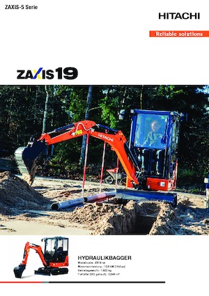 Miniexcavadoras Hitachi ZX19-5A