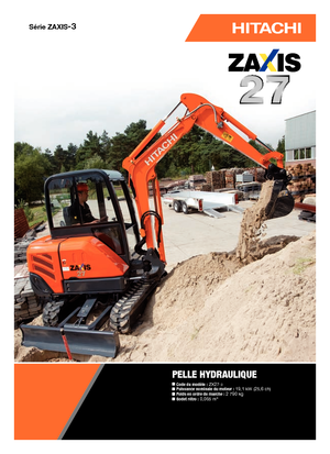 Miniexcavadoras Hitachi ZX 27-3
