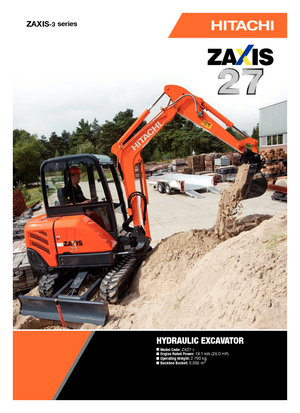 Miniexcavadoras Hitachi ZX 27-3