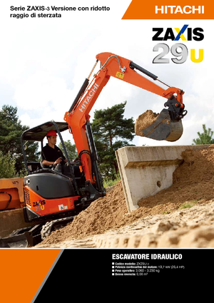 Miniexcavadoras Hitachi ZX 29 U 3