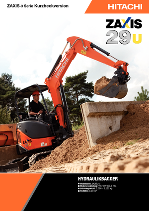 Miniexcavadoras Hitachi ZX 29 U 3