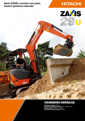 Miniexcavadoras Hitachi ZX 29 U 3