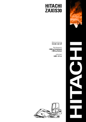 Miniexcavadoras Hitachi ZX 30