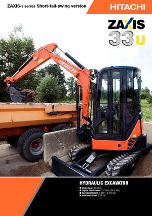 Miniexcavadoras Hitachi ZX 33 U 3