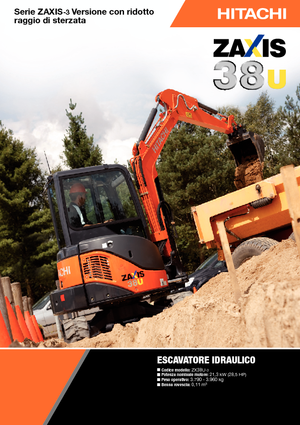Miniexcavadoras Hitachi ZX 38 U 3