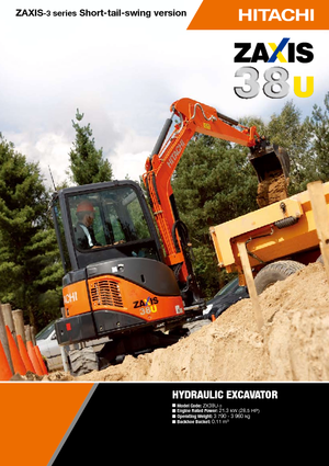 Miniexcavadoras Hitachi ZX 38 U 3