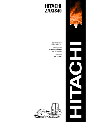 Miniexcavadoras Hitachi ZX 40