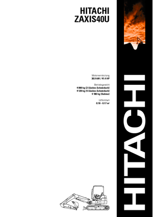 Miniexcavadoras Hitachi ZX 40 U