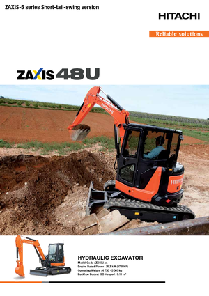 Miniexcavadoras Hitachi ZX48U-5A