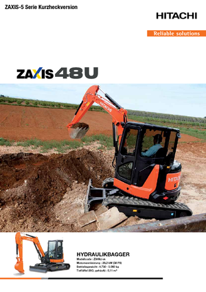 Miniexcavadoras Hitachi ZX48U-5A