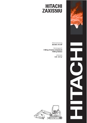 Miniexcavadoras Hitachi ZX 50 U