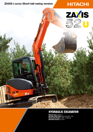 Miniexcavadoras Hitachi ZX 52 U 3