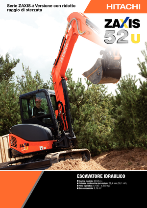 Miniexcavadoras Hitachi ZX 52 U 3