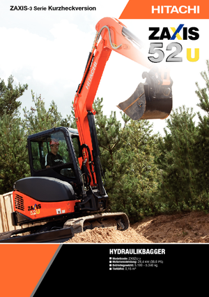 Miniexcavadoras Hitachi ZX 52 U 3