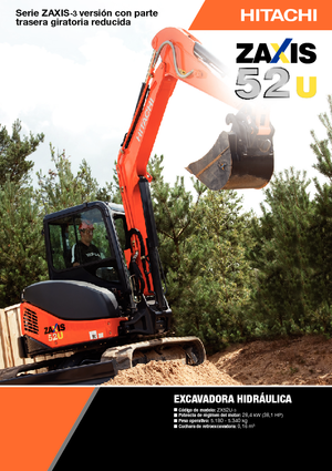 Miniexcavadoras Hitachi ZX 52 U 3