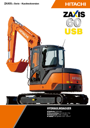 Miniexcavadoras Hitachi ZX 60 USB-3