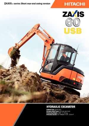 Miniexcavadoras Hitachi ZX 60 USB-3