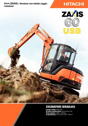Miniexcavadoras Hitachi ZX 60 USB-3