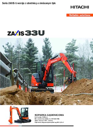 Miniexcavadoras Hitachi ZX33U-5A