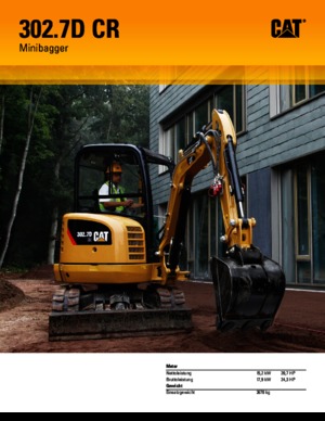Miniexcavadoras Caterpillar 302.7D CR