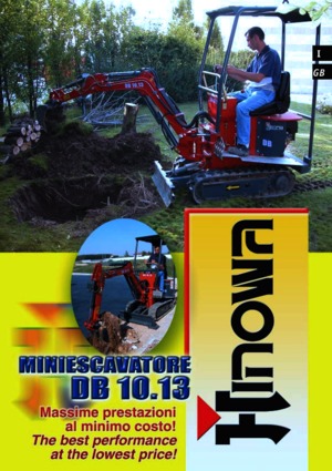 Miniexcavadoras Hinowa DB 10.13