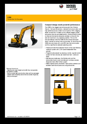 Excavadoras de orugas Wacker Neuson EZ80