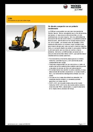 Excavadoras de orugas Wacker Neuson EZ80