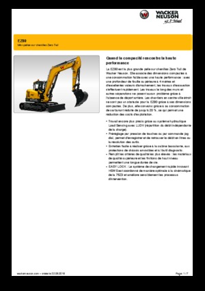 Excavadoras de orugas Wacker Neuson EZ80