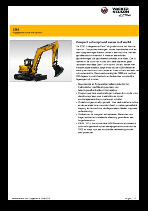 Excavadoras de orugas Wacker Neuson EZ80