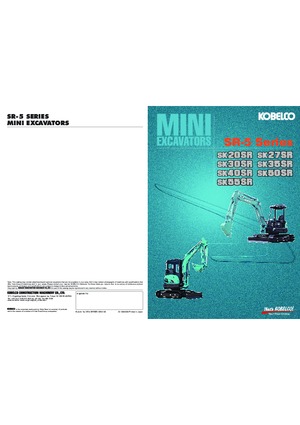 Miniexcavadoras Kobelco SK 35 SR 5