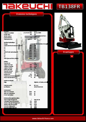 Miniexcavadoras Takeuchi TB 138 FR