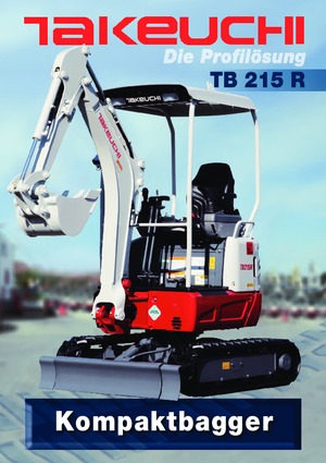 Miniexcavadoras Takeuchi TB 215 R