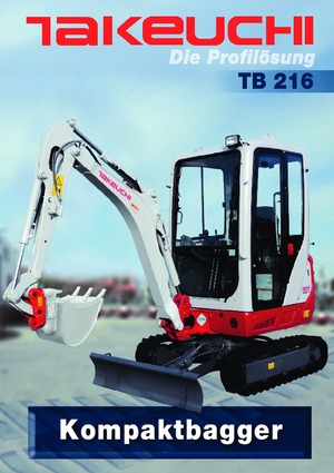 Miniexcavadoras Takeuchi TB216S