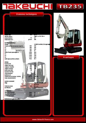 Miniexcavadoras Takeuchi TB 235